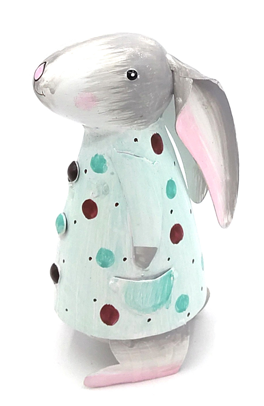 Osterhase Betty mit Schlappohren Türkis mit Punkten S
