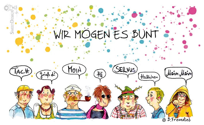Passepartout B. Freundlieb Wir mögens bunt