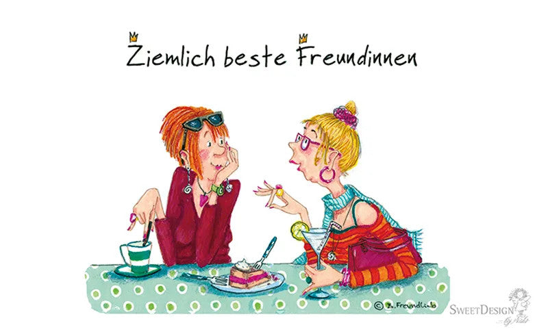 Künstler-Karte B. Freundlieb Ziemlich beste Freundin