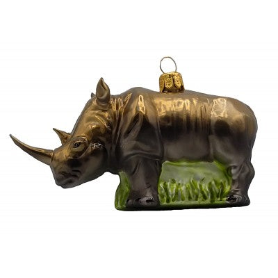 Weihnachtskugel Nashorn