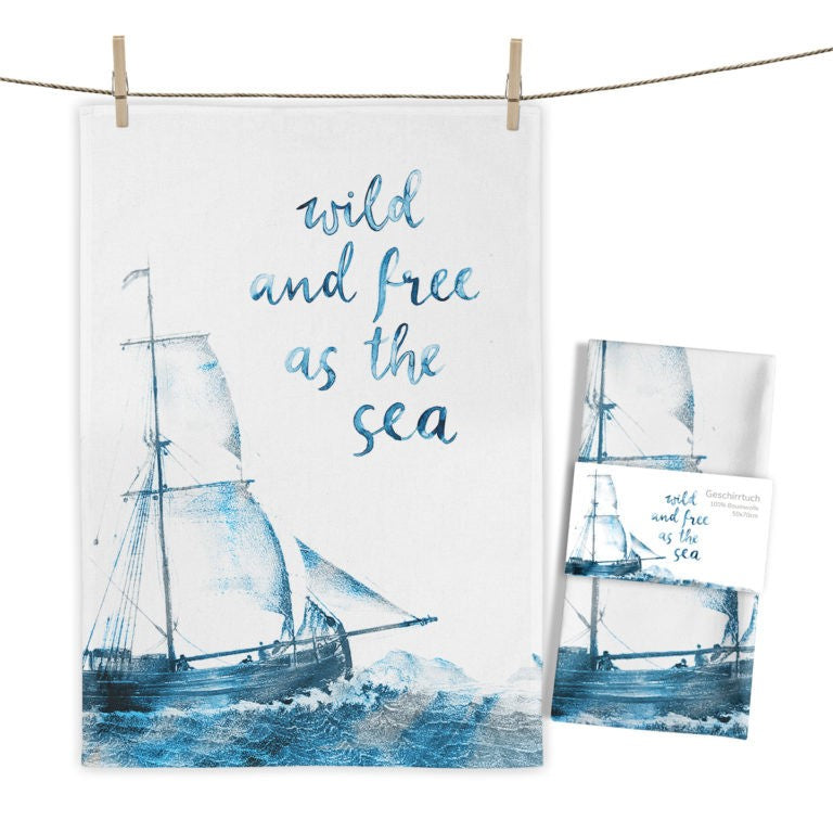 Geschirrtuch von Maluu Segelschiff