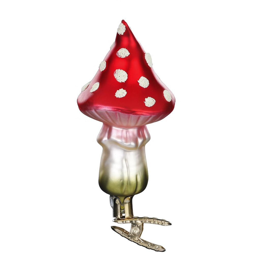 Inge Glas Christbaumschmuck Fliegenpilz zum Klemmen