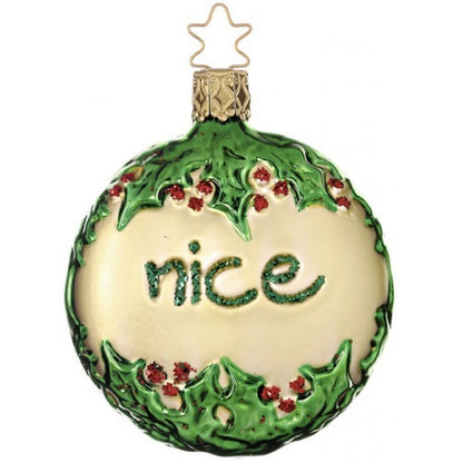 Inge Glas Christbaumschmuck Taler Nice and Naughty
