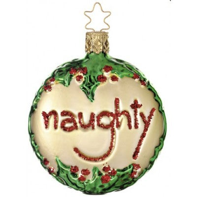 Inge Glas Christbaumschmuck Taler Nice and Naughty
