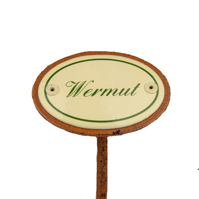 Kräuterschild Emaille Wermut