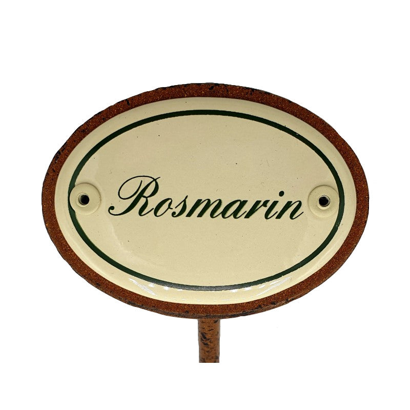 Kräuterschild Emaille Rosmarin