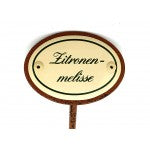 Kräuterschild Emaille Zitronenmelisse