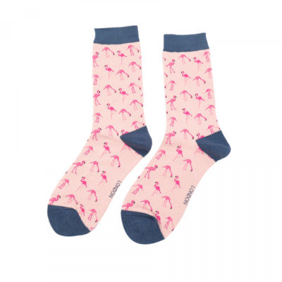Miss Sparrow Bambussocken – Flamingo