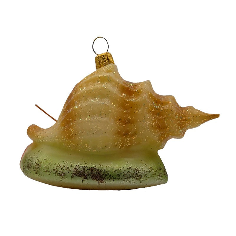 Christbaumschmuck Krabbe mit Muschel