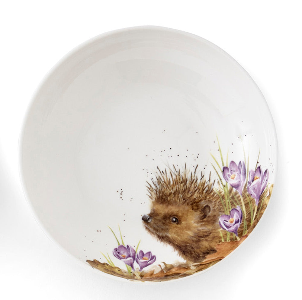Wrendale Designs tiefer Pastateller mit Igel-Motiv aus Fine Bone China