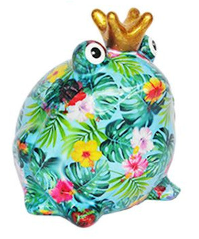 Pomme Pidou Spardose Frosch Freddy Palmenblätter