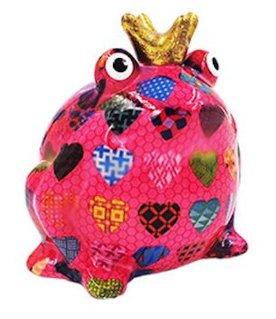 Pomme Pidou Spardose Frosch Freddy Herzen