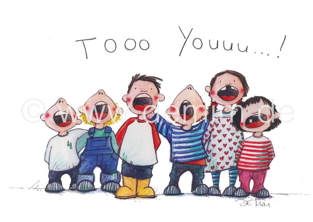 Postkarte Miriam Kramer Geburtstag TOOO YOUUUU!