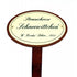 Emailleschild fuer Strauchrose Schneewittchen