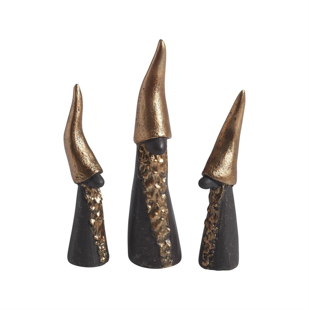 Ruth Vetter Weihnachtsmann Tall Santa Bronze 3er Set