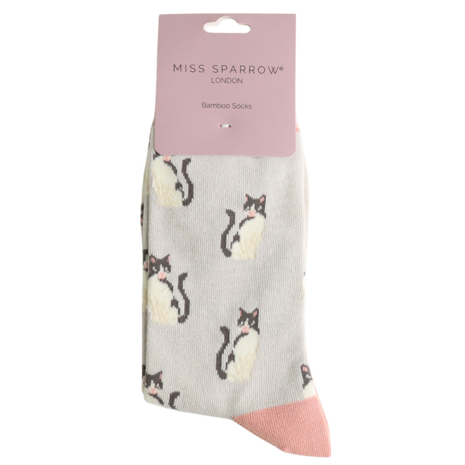 Miss Sparrow Bambussocken – Katze