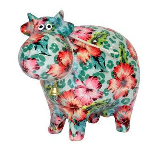 Pomme Pidou Spardose Kuh Blumen