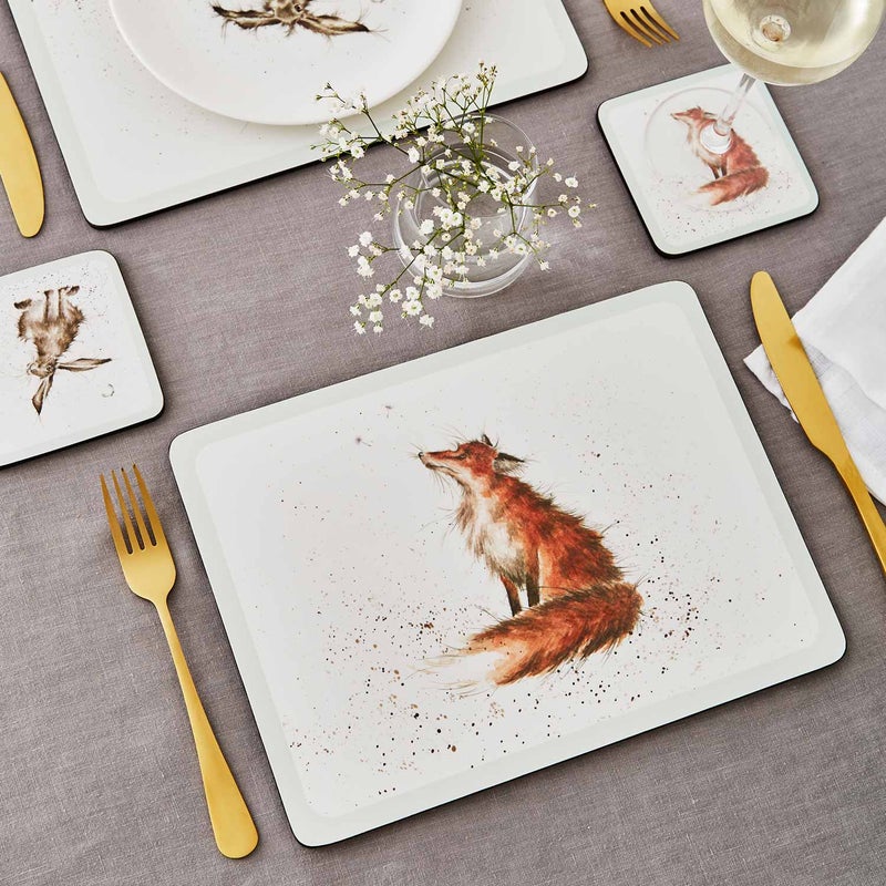 Wrendale Designs - 6 Tischsets - Tiermotive - 30 x 23 cm