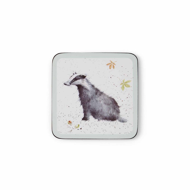 Wrendale Designs - 6 Untersetzer mit Tiermotiven- - 10,5 x 10,5 cm