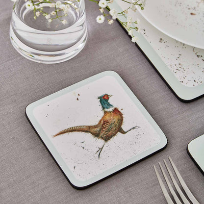 Wrendale Designs - 6 Untersetzer mit Tiermotiven- - 10,5 x 10,5 cm