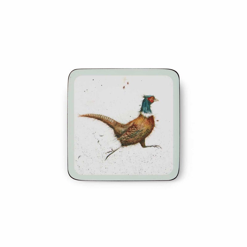 Wrendale Designs - 6 Untersetzer mit Tiermotiven- - 10,5 x 10,5 cm