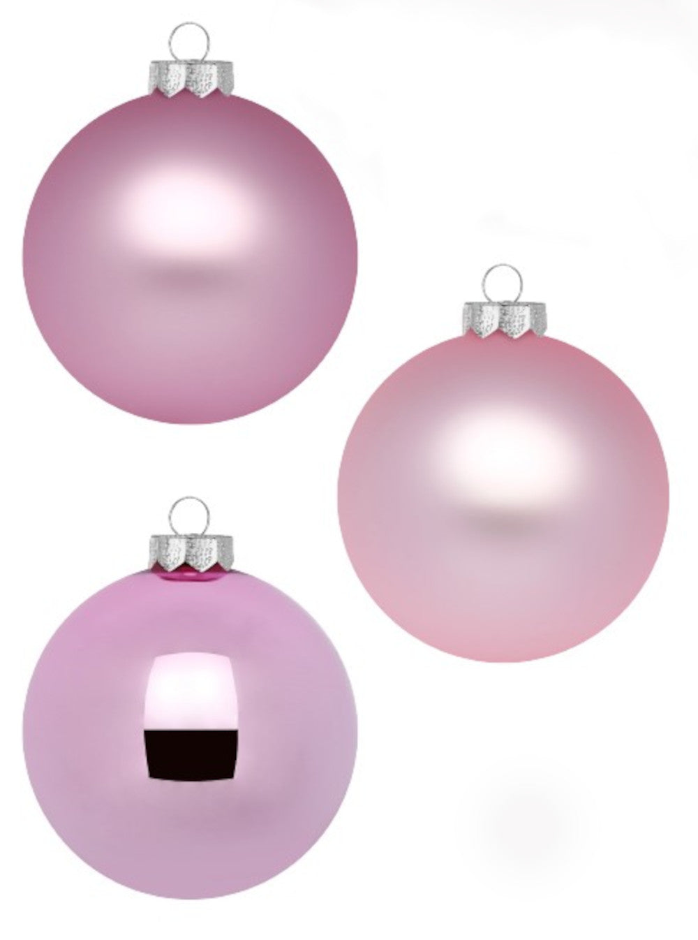 Weihnachtskugel Rosa, Mix 6cm, 20 STK.