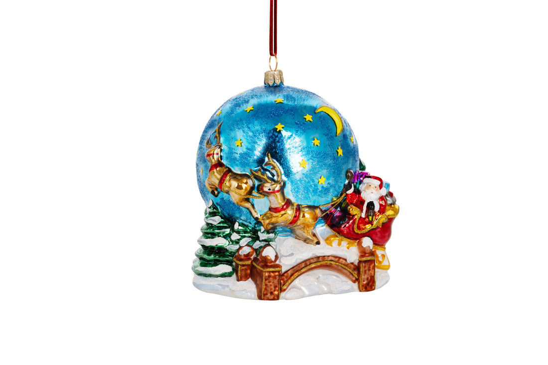 Christbaumschmuck - Huras Family - Santa  Reise um die Welt
