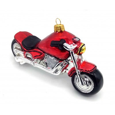 Weihnachtsbaumschmuck Motorrad rot