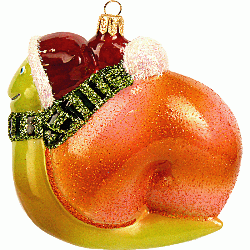 Christbaumschmuck Weihnachtsschnecke
