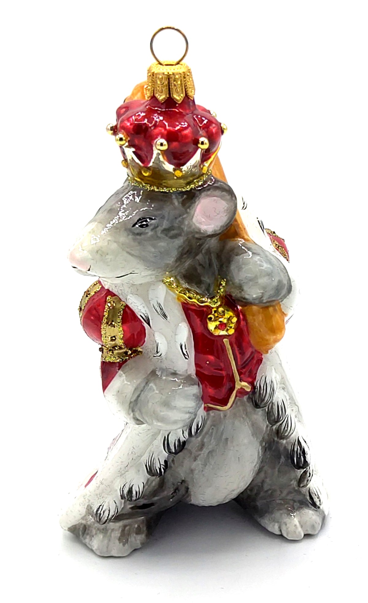Christbaumschmuck Komozja Holzbox mit Rattenkönig
