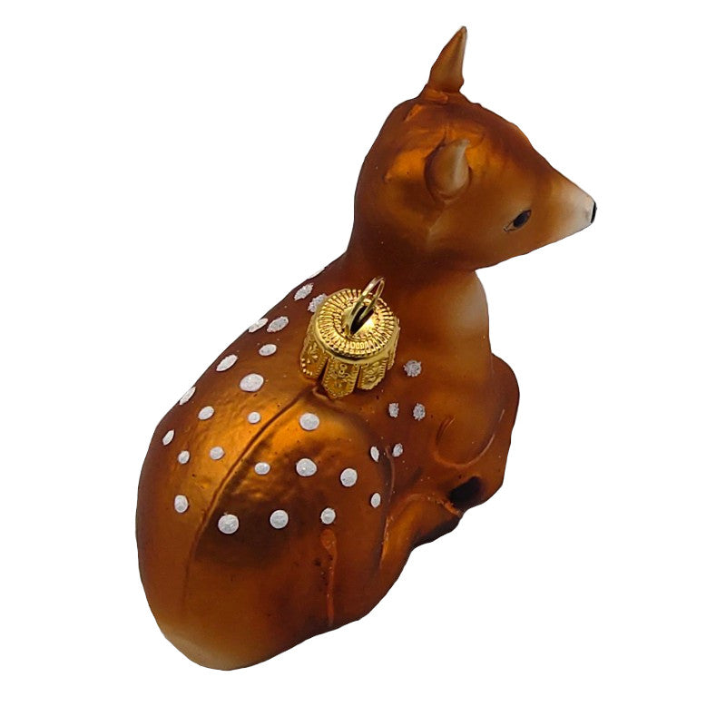 Christbaumschmuck Rehkitz liegend
