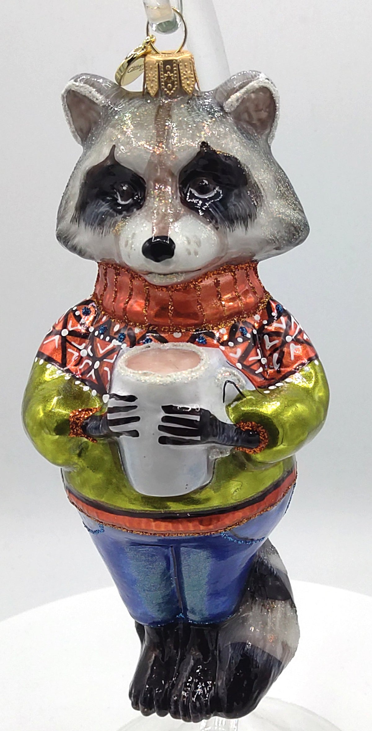 Christbaumschmuck Papa Waschbär