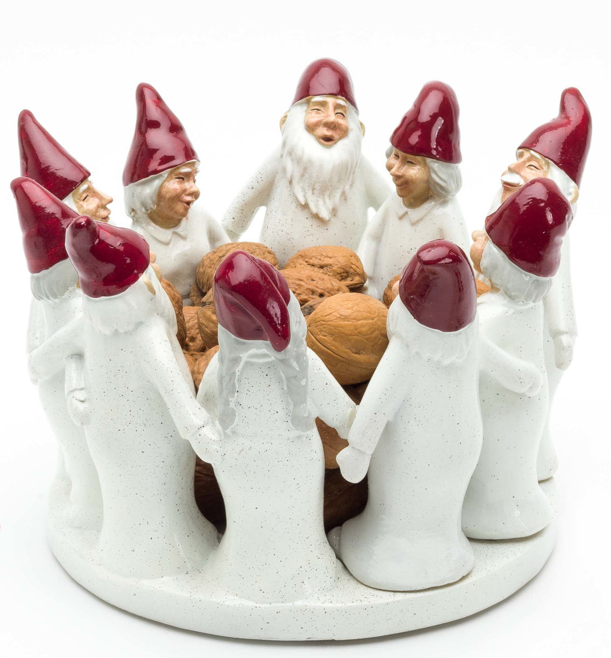 Harvesttime Schale mit tanzenden Weihnachtsmännern und Frauen