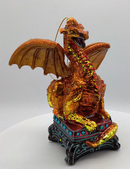 Christbaumschmuck Goldener Drache