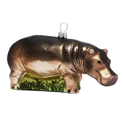Weihnachtskugel Nilpferd