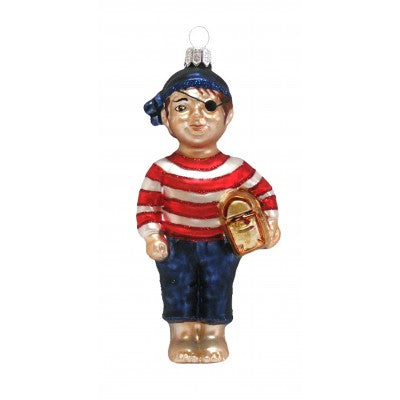 Weihnachtskugel Piratenjunge