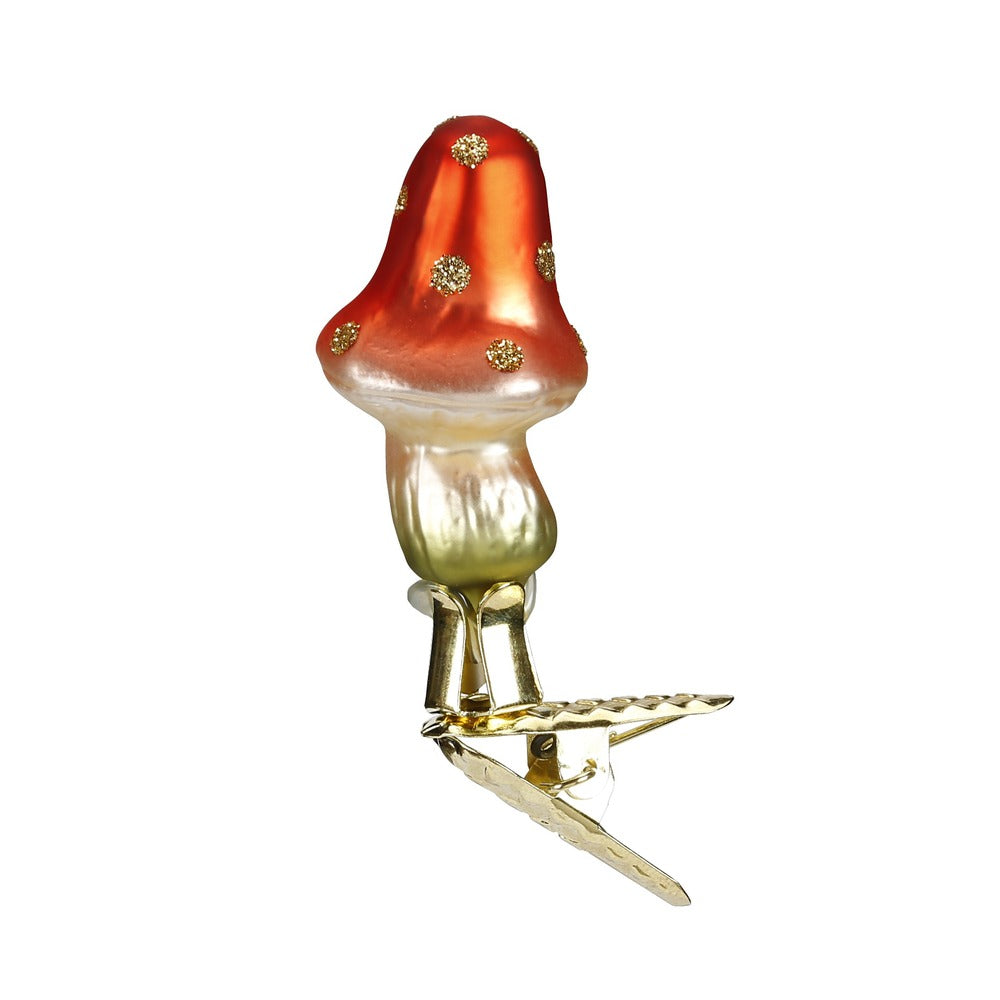 Inge Glas Christbaumschmuck Spitzer Minipilz
