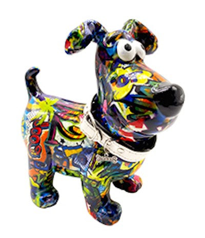 Pomme Pidou Spardose Hund Hugo Streetart B