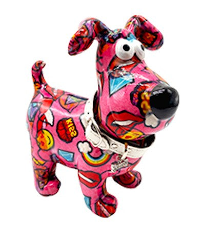 Pomme Pidou Spardose Hund Hugo Streetart D