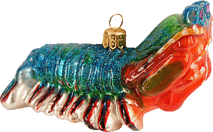 Weihnachtskugel Shrimps
