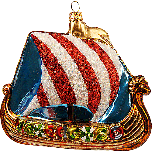 Christbaumschmuck Wikingerboot