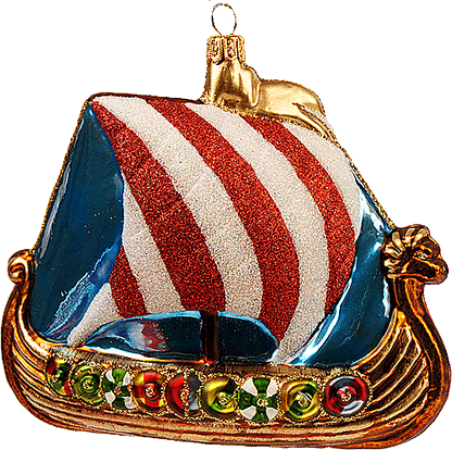 Christbaumschmuck Wikingerboot