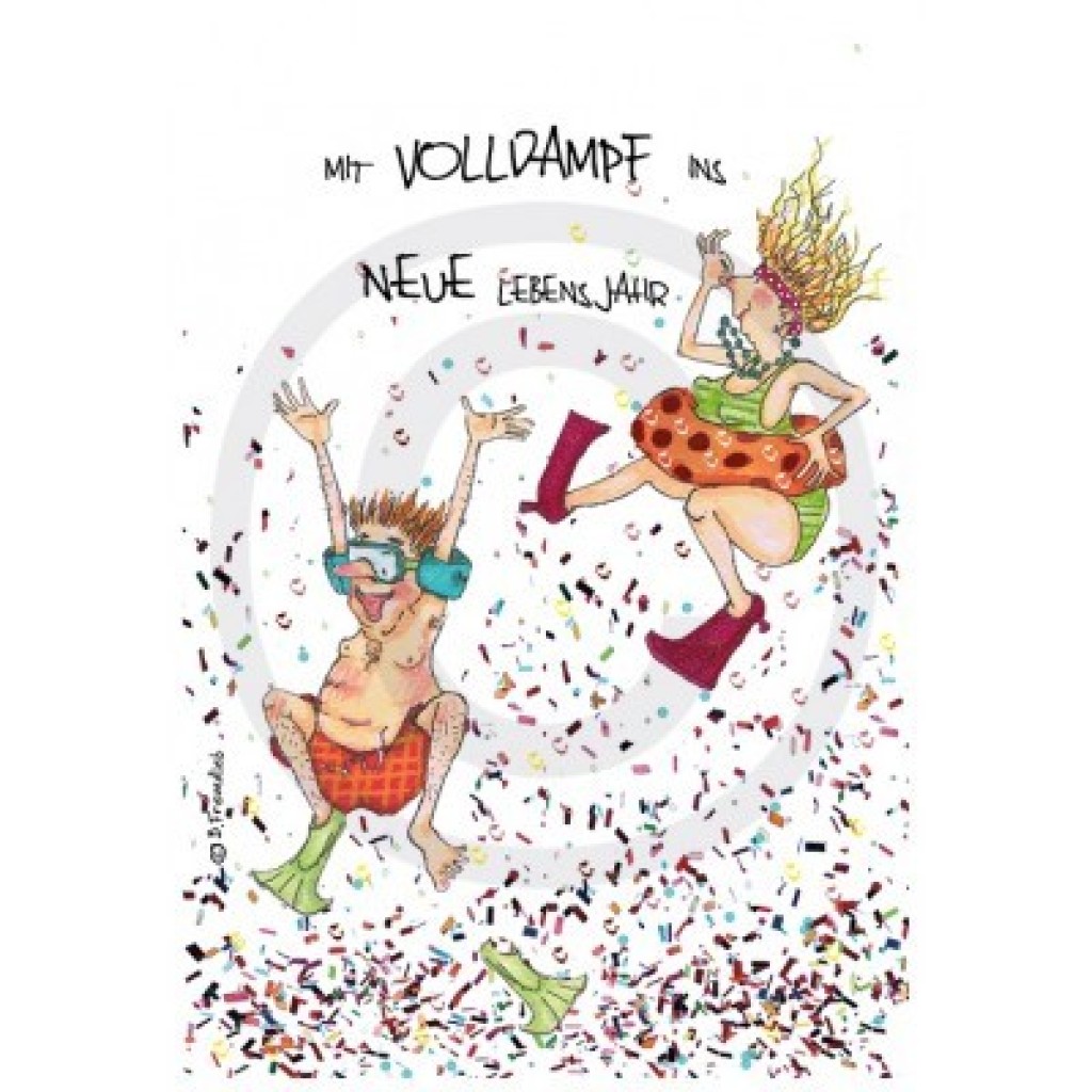 Künstler-Karte B. Freundlieb Volldampf