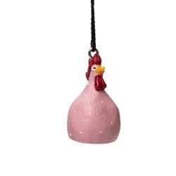 Ruth Vetter Huhn zum Hängen pink