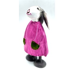 Osterhase Betty mit Schlappohren  Rosa XXS