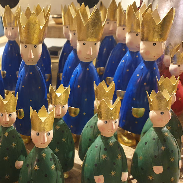 Exklusive Weihnachtsfiguren Heilige Drei Könige handbemalt für die Festtagsdeko