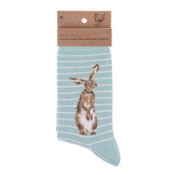 Motivsocken - Hase mit Biene- Wrendale Designs - Damensocken - 37-42