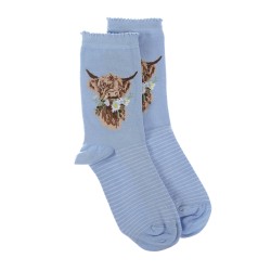 Motivsocken - Highlandrind - Wrendale Designs - Damensocke - 37-42