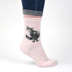 Motivsocken - Katze - Wrendale Designs - Damensocken - 37-42