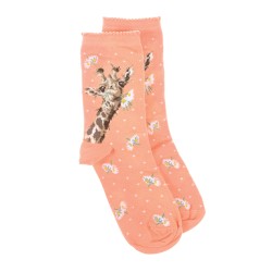Motivsocke - Giraffe- Wrendale Designs - Damensocken - 37-42